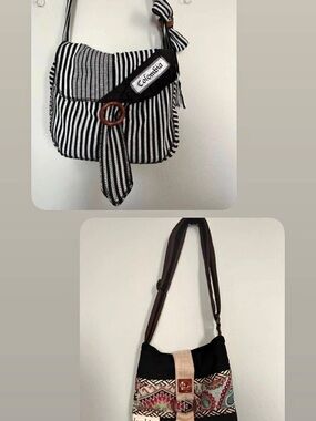 Handcrafted Columbian made Striped Crossbody Bags